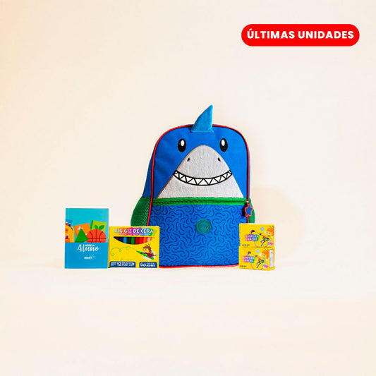 Kit I. Educação Infantil - Berçário I e II - Mochila Tubarão