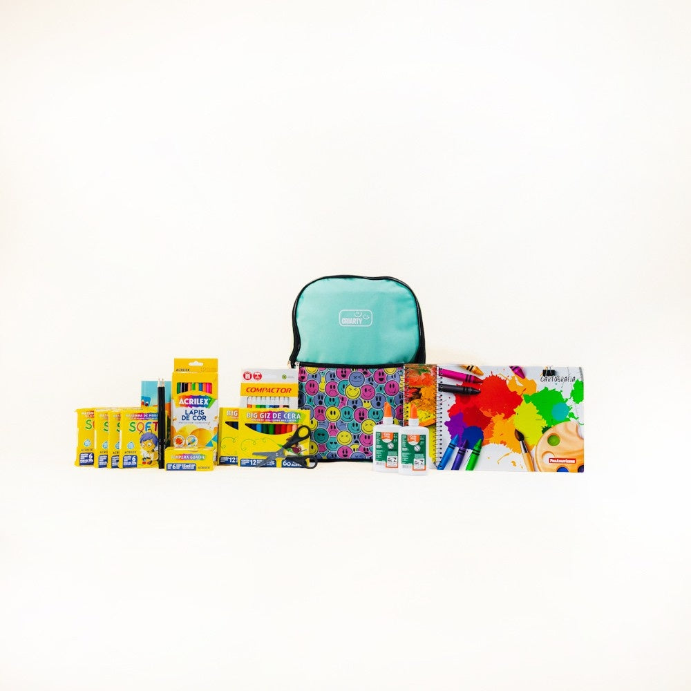 Kit III. Educação Infantil - Infantil I e II - Mochila Criarty Neutra